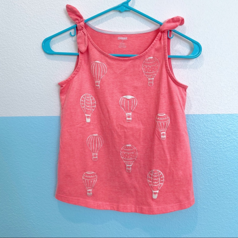 GYMBOREE Bright Pink Hot Air Balloon Glitter Tank